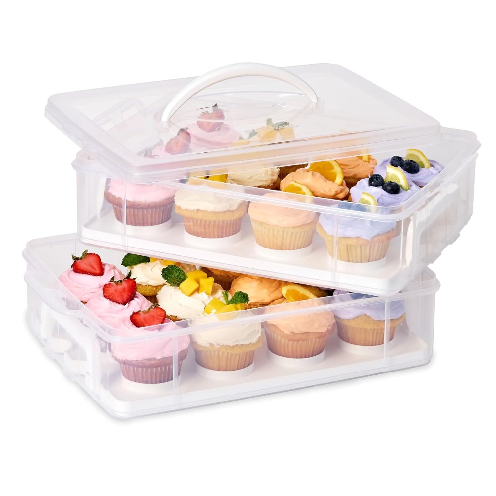 Snapware Snap 'N Stack Cupcake Carrier (2-Layer, 24)