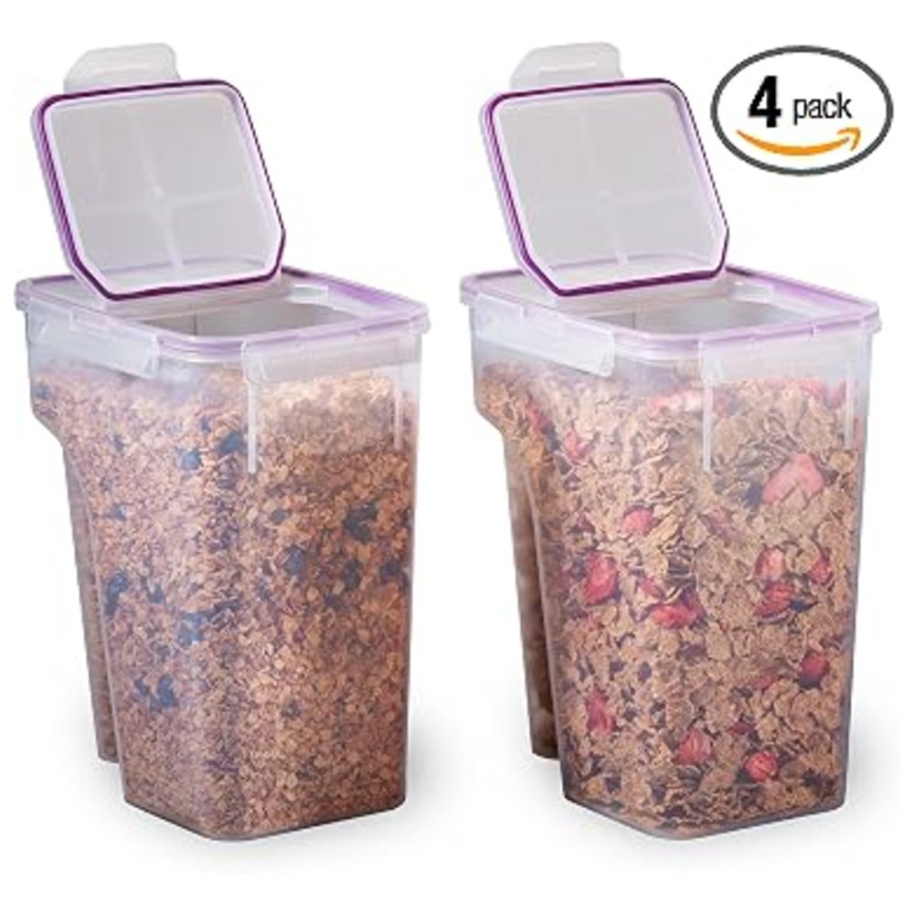 Snapware: flip-top dispensers on pantry duty